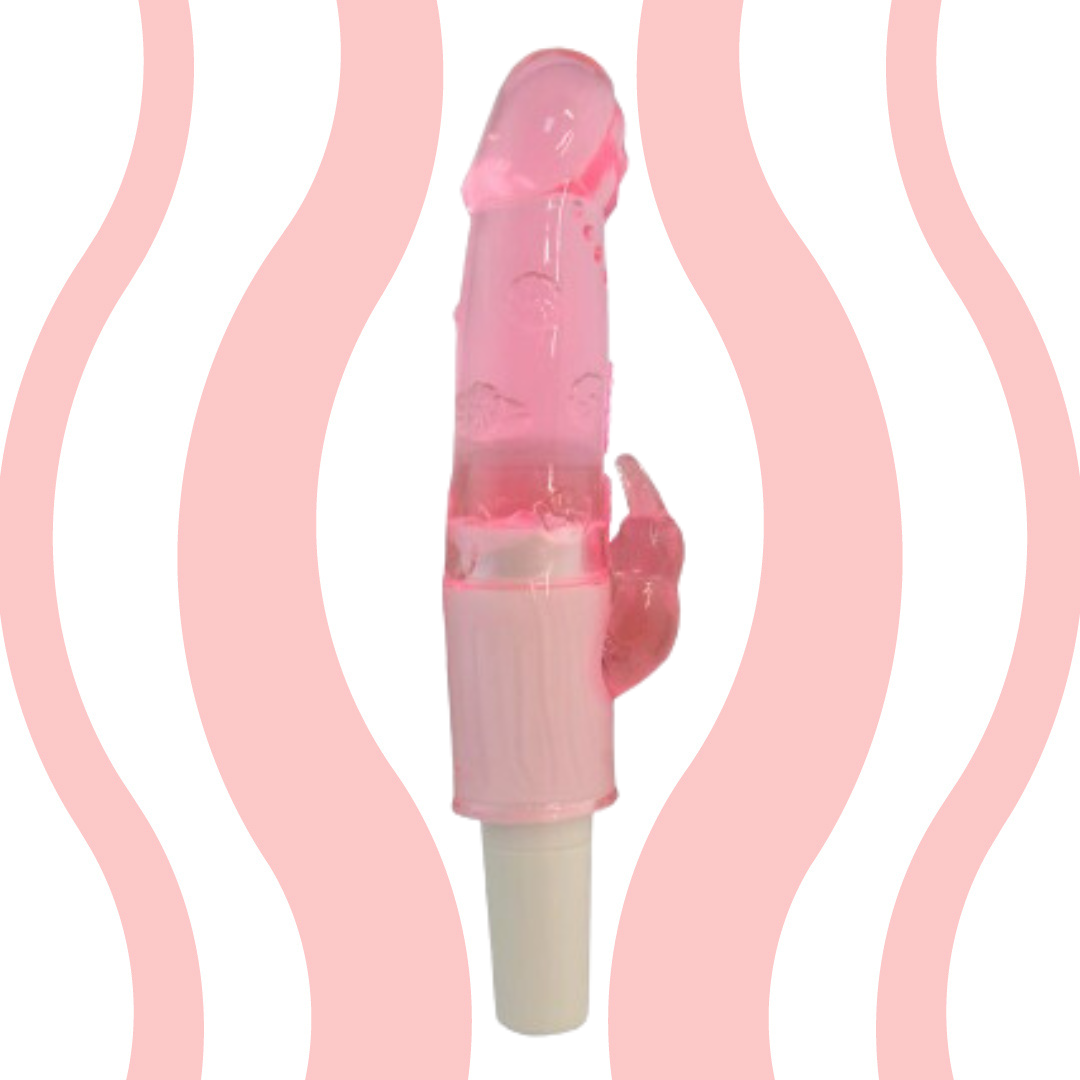 Vibrador com estimulador clitoriano Coelhinho Baby