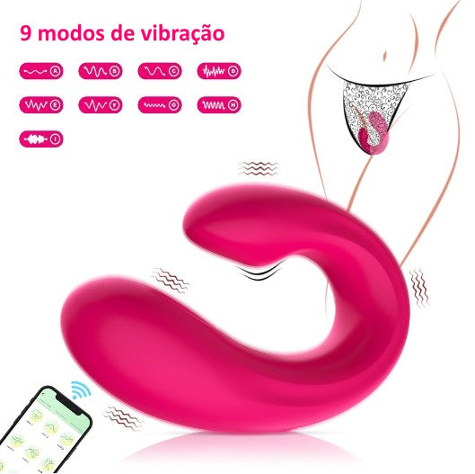 Vibrador de casal com APP Rose - Frete Grátis