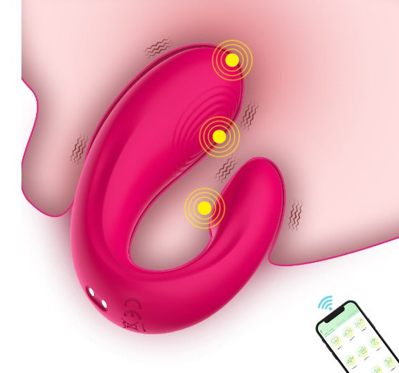 Vibrador de casal com APP Rose - Frete Grátis