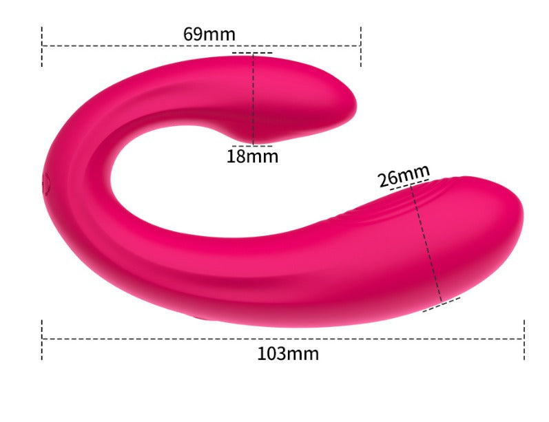 Vibrador de casal com APP Rose - Frete Grátis