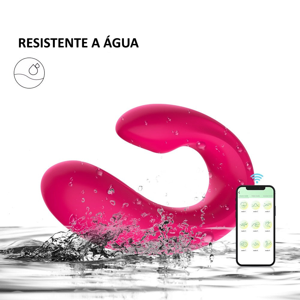 Vibrador de casal com APP Rose - Frete Grátis