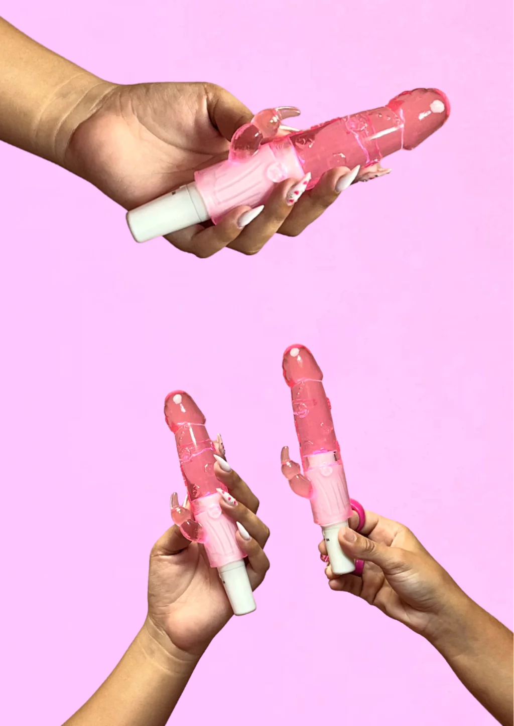 Vibrador com estimulador clitoriano Coelhinho Baby