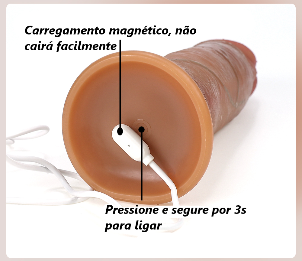 Vibrador Dildo Realista com controle remoto - Frete Grátis - Carnelian